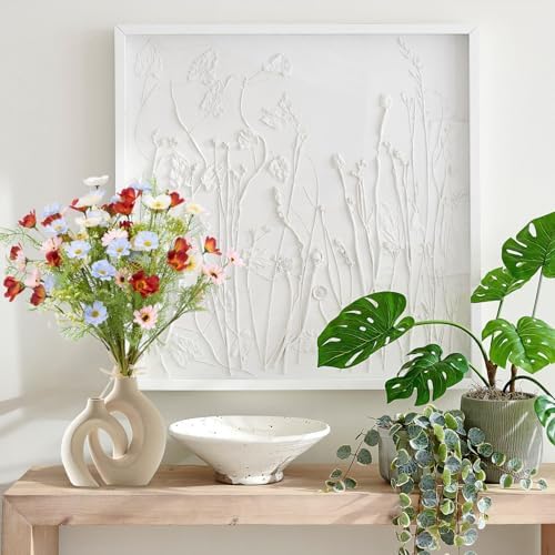 TIVMIK Artificial Flower Bouquet 24 Inch Realistic Silk Flowers
