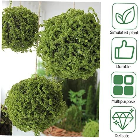 ERINGOGO Artificial Plant Balls 3pcs Hanging Topiary Decor