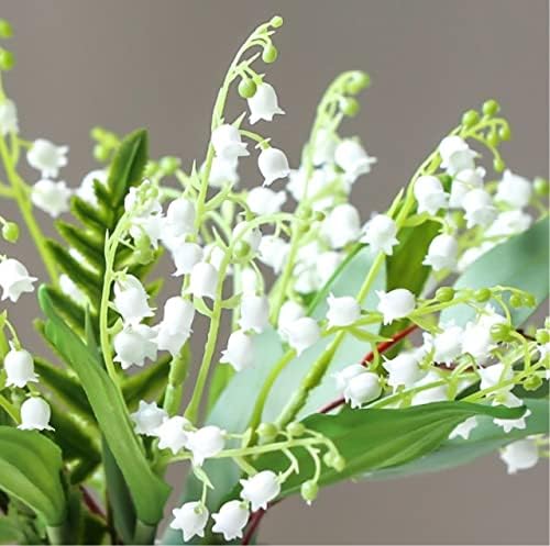 Gerrit Artificial Flowers in Vase White Convallaria Decor