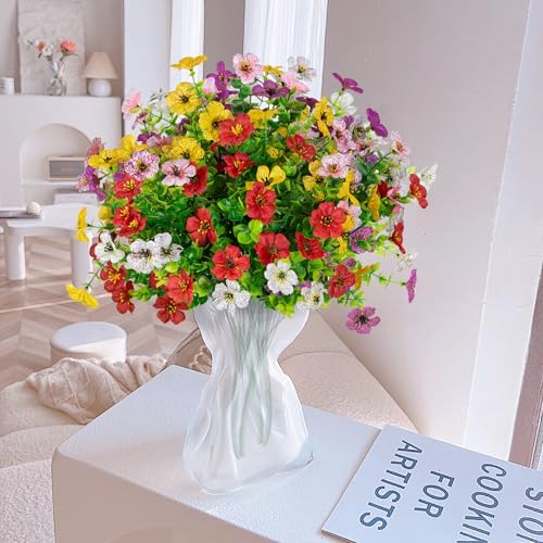 XONOR Artificial Eucalyptus Flowers for Outdoor Decor