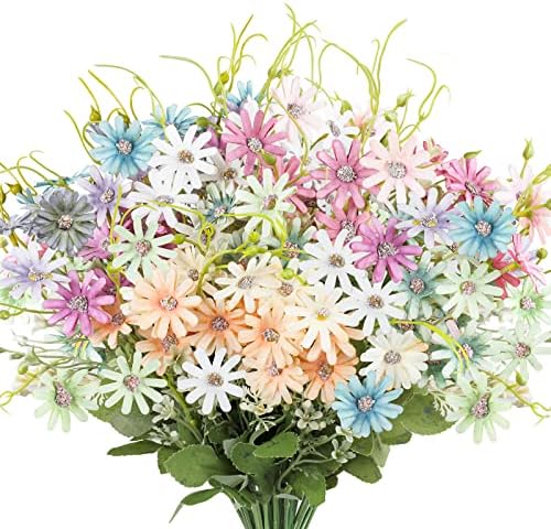 AmyHomie 6 Bundle Artificial Wildflowers with Daisies
