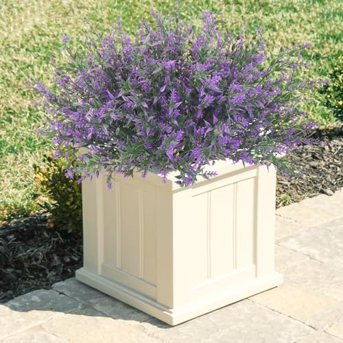 Krissing 80-Piece Outdoor Lavender Artificial Flowers