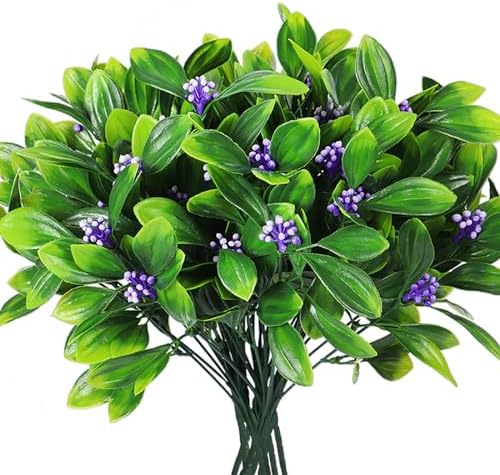 RECUTMS Artificial Hanging Rose and Shrubs for Home Decor