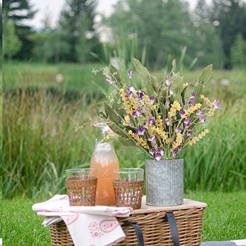 4Pcs Artificial Flowers Spring Decor Indoor Faux Plants