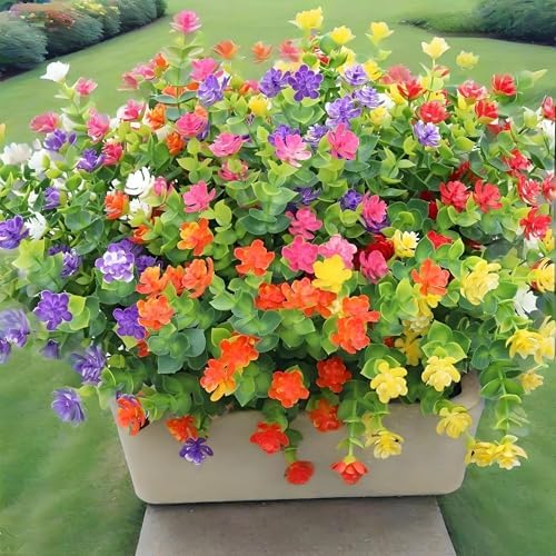 Bincy 12 Bundles Artificial Flowers Set
