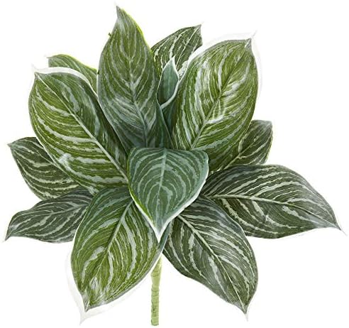 Nearly Natural 21in Silver Aglaonema Artificial Plant Set of 6
