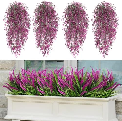 RECUTMS Artificial Ferns Plants for Wall Garden Room Wedding