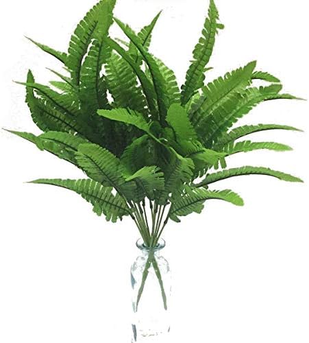 Artfen 2pcs Persian Leaves Artificial Shrubs 17 Inch Tall