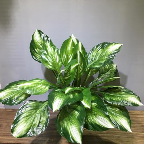 4 Packs Halcyon Hosta Artificial Plants 19 Inch Decor