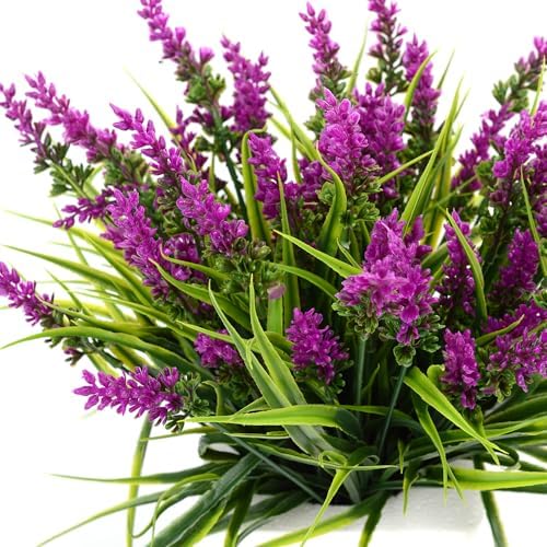 HANDIC 4pcs Artificial Plants Outdoor Decor Set
