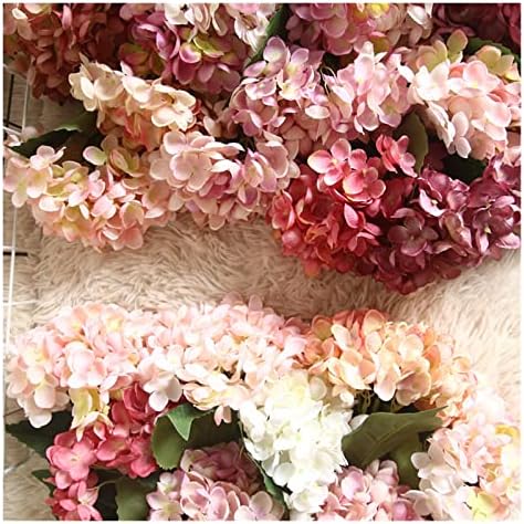 GaRcan Artificial Hydrangea Branch with Pot for Home Decor