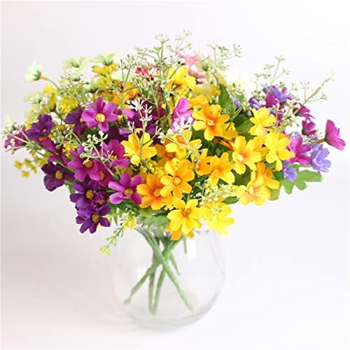 GaRcan Artificial Flowers Bouquet 7 Branch 28 Heads Wedding Decor