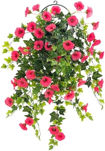 Artificial Petunia Hanging Flower Red 295 Inch