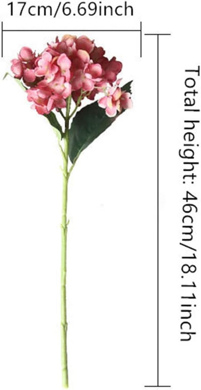 GaRcan Artificial Hydrangea Branch with Pot for Home Decor
