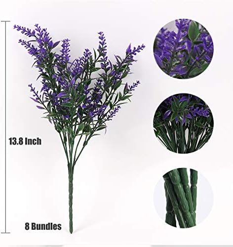 RECUTMS 8 Bundle Artificial Fall Flowers Garland