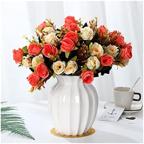 GaRcan Artificial Flowers Bouquet with Silk Rose Peony Hydrangea