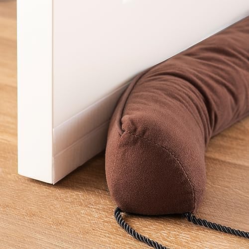 Sunolga 36 Inch Weighted Door Draft Stopper with Zipper Cover
