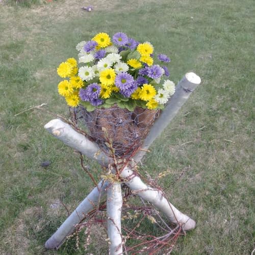 3 Pcs Artificial Dahlia Flowers for Outdoor Decor