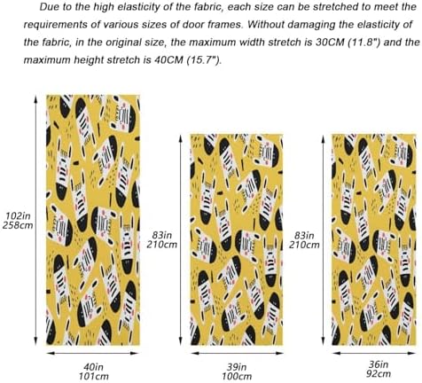 Susiyo Cartoon Zebras Halloween Door Cover 32x79in