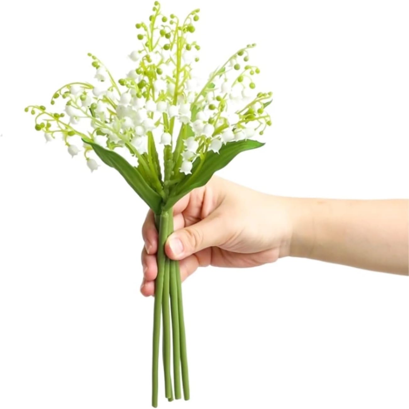 Gerrit Artificial Flowers in Vase White Convallaria Decor