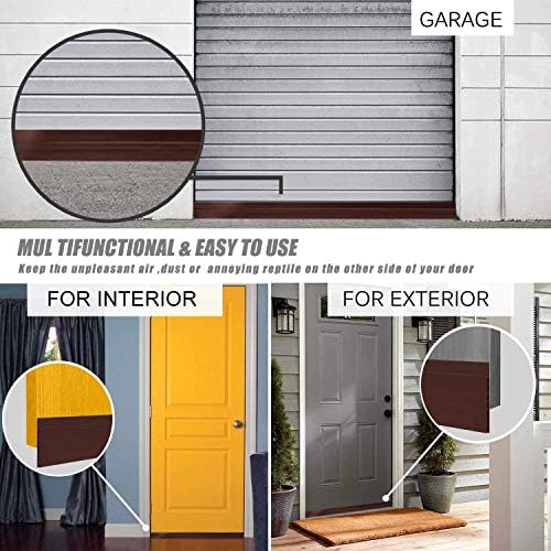 Suptikes Upgraded Door Draft Stopper 3 W x 37 L Brown