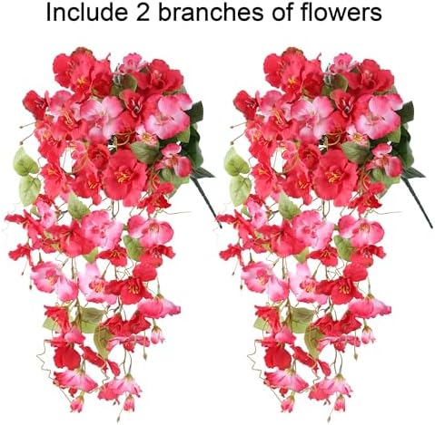 Ivydale Artificial Hanging Hibiscus Flowers 2pcs
