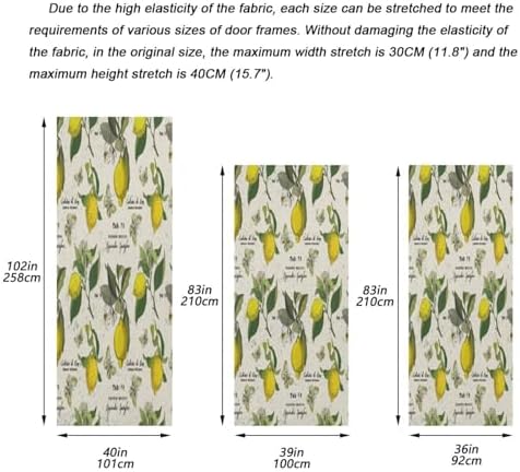 Susiyo Flower Leaves Lemon Halloween Door Cover