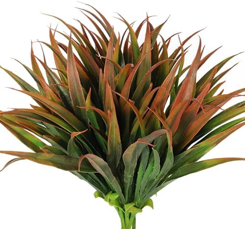 RECUTMS 12 Bundles Artificial Flowers UV Resistant Outdoor Decor