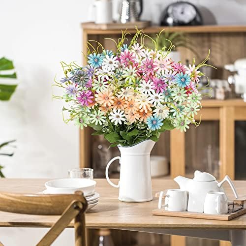 AmyHomie 6 Bundle Artificial Wildflowers with Daisies