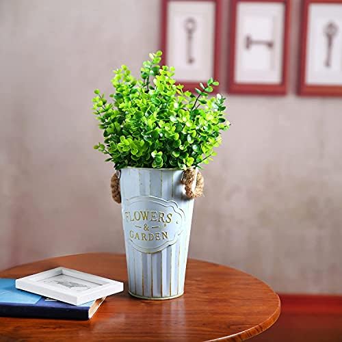 XLFAQXM Artificial Plants 8 Pack UV Resistant