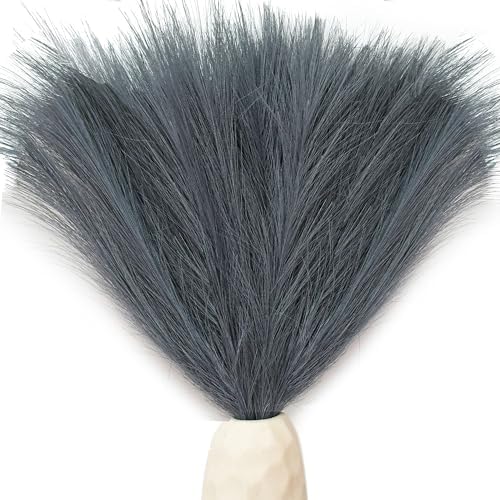 Mandys Grey Silk Pampas Grass Bouquet 20 Stems