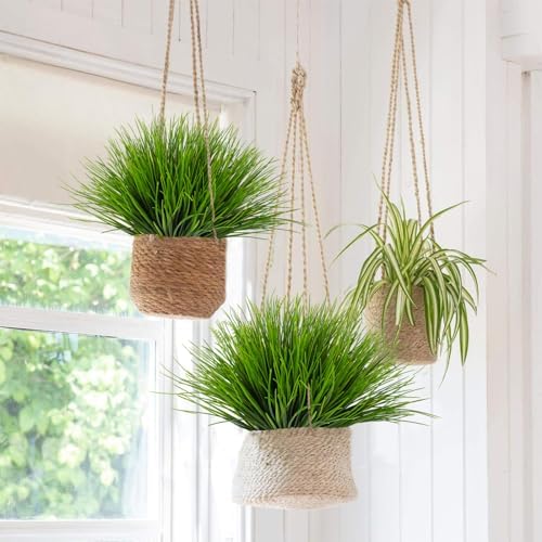 RECUTMS 12 Bundle Artificial Wheat Grass Plants