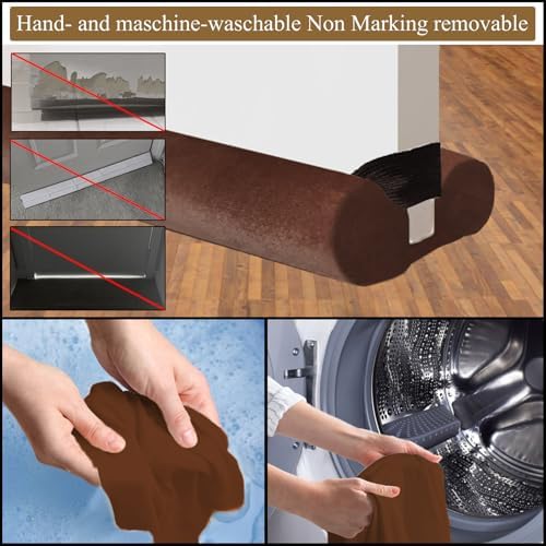 JUJIBL Under Door Draft Stopper 39 Inches