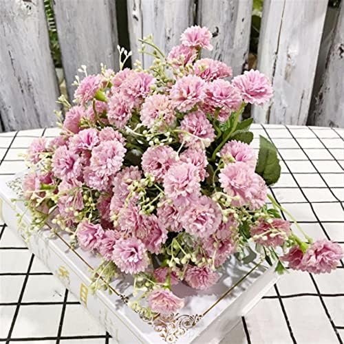 GaRcan Artificial Flowers 20 Head Bunch Lilac Carnations