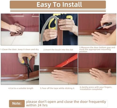 39 Inch Rubber Door Sweep with Silicone Adhesive