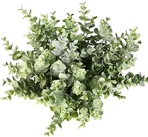 Flojery 4Pcs Artificial Silver Dollar Eucalyptus Branches