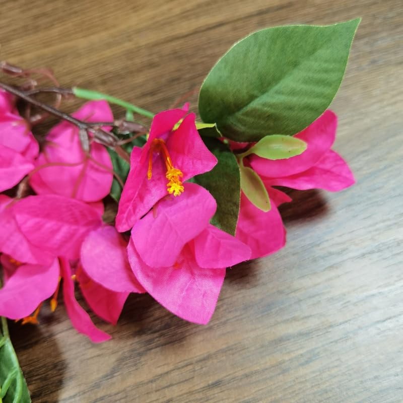 3 Piece Bougainvillea Artificial Flowers with Stems Magenta