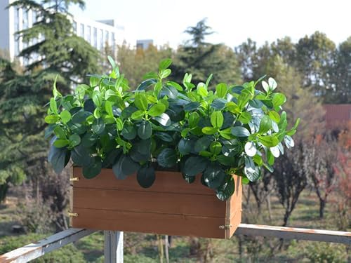 3PCS Artificial Green Baby Schefflera Bushes 157 Inch Real Touch Faux Plants