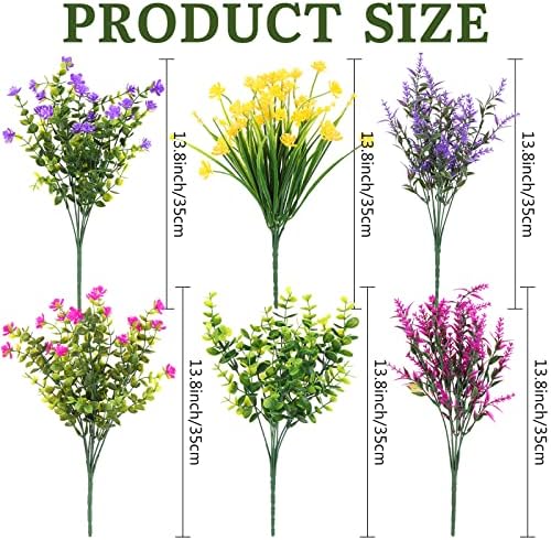 Hoteam 24 Bundle Artificial Flowers for Decor