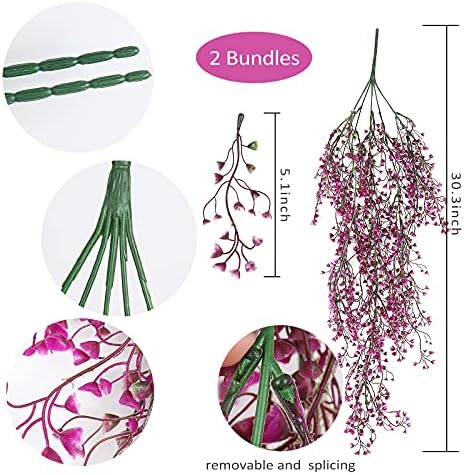 RECUTMS Artificial Ferns Plants for Wall Garden Room Wedding