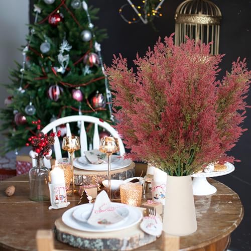 RECUTMS 6 Pack Artificial Pine Branches for Christmas Decor