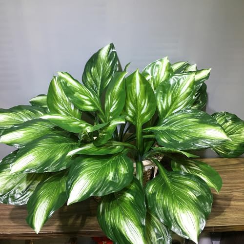 4 Packs Halcyon Hosta Artificial Plants 19 Inch Decor