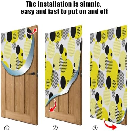 Susiyo Dots Halloween Door Cover Stretch Fabric Decor