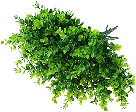 XLFAQXM Artificial Plants 8 Pack UV Resistant