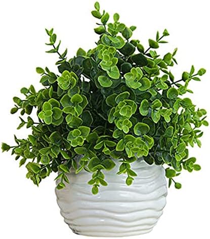 Small Artificial Flowers with Ceramic Pots for Home Decor