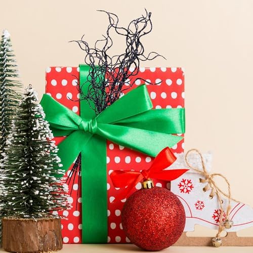 Watayo 50 Pcs Halloween Glitter Curly Willow Branches