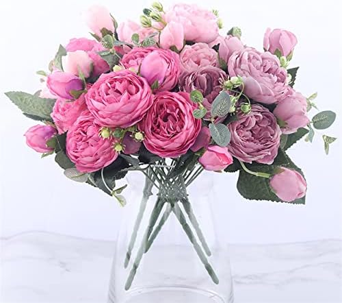 GaRcan 30cm Silk Peony Artificial Flowers Bouquet