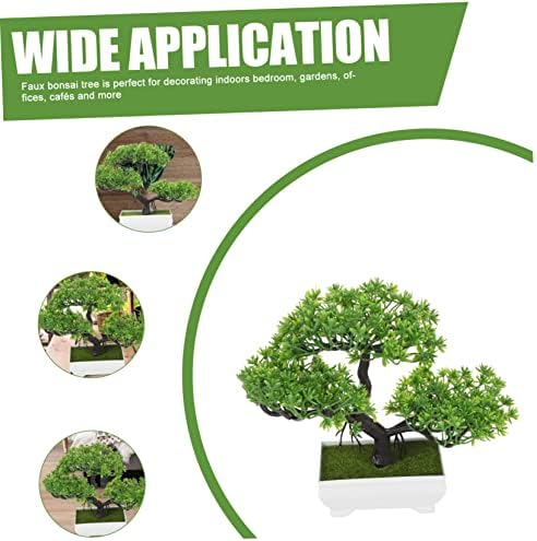 GARVALON Artificial Pine Bonsai Tree Decor