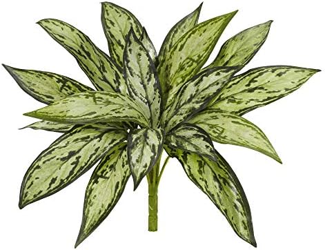 Nearly Natural 10in Variegated Silver Queen Artificial Plant Set of 6