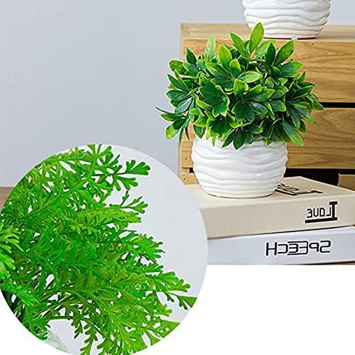 Small Artificial Flowers with Ceramic Pots for Home Decor